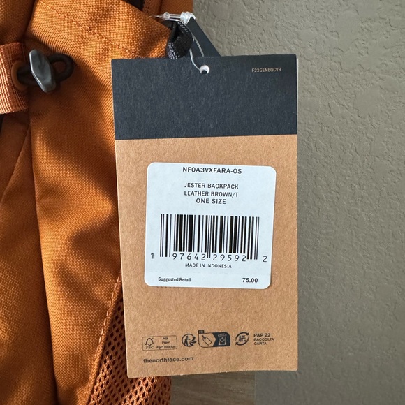 The North Face Jester Backpack in Leather Brown - Picture 5 of 5